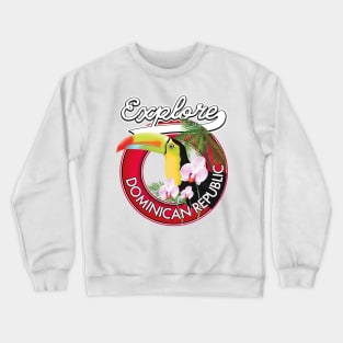 Explore Dominican Republic retro logo Crewneck Sweatshirt